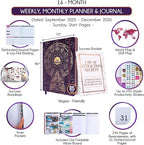 2025-2026 Planner Weekly and Monthly | 16-Month Life Planner to Increase Focus & Productivity | Reduce Overwhelm & Achieve Your Biggest Goals | Include Gift Box & Stickers | Sep 2025-Dec 2026