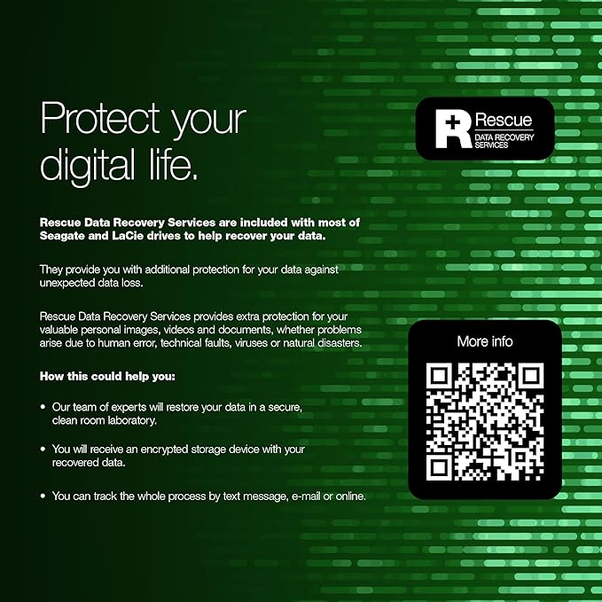 Seagate Portable 4TB External Hard Drive HDD – USB 3.0 for PC, Mac, Xbox, & PlayStation - 1-Year Rescue Service (STGX4000400)