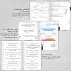 Legend Planner PRO – Deluxe Weekly & Monthly Life Planner to Increase Productivity and Hit Your Goals. Time Management Organizer Notebook – Undated – 7 x 10" Hardcover + Stickers – Mystic Gray