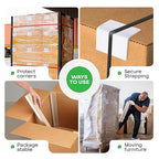 IDL Packaging Cardboard Edge Protectors 2" x 2" x 36", Full Pallet of 2800 pc, White - V-Board Reinforced Corner Protectors - Regular-Duty Cardboard Corners for Shipping