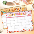 2026 Calendar - 2026 Wall Calendar, Jan. 2026 - Dec. 2026, 14.6'' x 11.4", 12 Months Hanging Monthly Calendar 2026, Holidays, Large Block, Twin-Wire Binding- 12 Different Themes