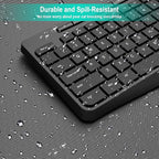 Wireless Keyboard and Mouse Combo,EarlyLit 2.4G Full-Sized Ergonomic,Cordless USB Mouse and Keyboard,12 Shortcut Keys and Quiet Click for Computer/Laptop/Windows/Mac