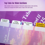 Index Tabs for HCPCS Level II Expert 2025 (AAPC Version), Laminated and Color-Coded HCPCS 2025 Book Tabs, with Clear Alignment Guide and Bookmark (Book NOT Included)