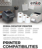 enKo [12 Rolls, 7440 Labels] 4 x 2-1/2 inches Direct Thermal Labels, FBA Stickers, FNSKU Label Compatible for Zebra/Eltron