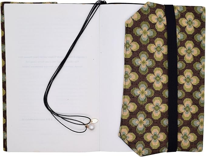 BLBMH Book Covers for Paperbacks Fit for 5.5x8.5 inch Adjustable Book Sleeve Cover for Women Over 15 Soft Cloth Protector for Bible Novels Notebook Journal - Vintage Flowers