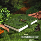 TIEFOSSI Diary with Lock for Women Girls, Lined Locked Journal, Butterfly Journal Notebook with Pen and Bookmark, A5 Refillable Locking Journals for Writing, 224 Numbered Pages