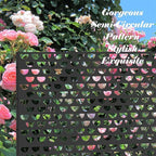 NicBex Room Divider 1 Panel Room Dividers with Semicircle Pattern Design Partition Room Dividers and Metal Privacy Screens Wall Divider for Outdoor, Room Separation,48.31"W x 15.75"D x 70.75"H, Black