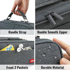 Pencil Case, Large Capacity Pencil Case Organizer; Double Zipper Storage Bag; Big Pencil Pouch for College School Office Teen Girl Boy Men Women Adult