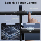 deeloop 80cm Ultra-Long LED Desk Lamps,24W Bright Architect Desk Lamp for Home Office, Infinite Dimming Office Light with Memory Function, Tall Desk Light with Clamp for Reading Working Monitor