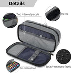 Large Capacity Pencil Case Multi-Slot Pencil Pouch Durable Pencil Box Portable Office Pen Bag with Zipper
