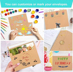 50 Pack Brown Kraft Envelopes, 5x7 Envelopes for Invitations, A7 Invitation Envelopes for Personalize Gift Cards, Wedding, Baby Shower, Birthday Party