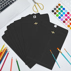 Geyee 100 Pcs Clasp Manilla Envelopes 10 x 13 Inch Gummed Colored Envelopes for Storing or Mailing for Home Office Business Supplies(Black)