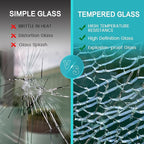 Glass Magnetic White Board - 36 x24 Inches Frameless Dry Erase Glass Whiteboard for Wall, Writing Board for Office, Classroom, Home and Presentation