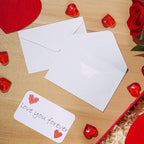 jiebor 100 Sets Small White Envelopes with Small Blank Gift Business Card Wedding Invitation Pocket Envelopes for Graduations Wedding Shower Holiday 4.37 x 2.91 Inch