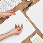 Geyee 100 Pcs Clasp Manilla Envelopes 9 x 12 Inch Gummed Colored Envelopes for Storing or Mailing for Home Office Business Supplies(White)