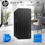 HP Desktop Computers Tower PC for Home Business Student, Intel 6-Core i5-12500 (Beat i7-11700), 64GB DDR4 RAM, 2TB PCIe SSD, WiFi, Bluetooth, RJ-45, Keyboard and Mouse, Windows 11 Pro, Wendbo