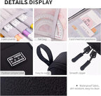 CICIMELON Durable Pen Pencil Case for School Supplies, High Capacity Pencil Bag Pouch Organizer for Teen Girls Boys Adults, Black