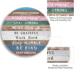 Inspirational Quote Work Mouse Pad, Positive Desk Small Round Mouse Pads, Mini Travel Mousepad for Wireless Computer Laptop, Office Desk Accessories, 8.6 x 8.6 inch