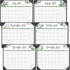 Large Desk Calendar 2025-2026 with Desktop Mat, Cabbrix Desk Pad Calendar 22 x 17 Inch Covering July 2025 to June 2026, Desk Blotter Calendar 2025 for Home School and Office