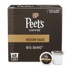 Peet's Coffee, Medium Roast Single Serve Coffee Pods - Big Bang 48 Count (1 Box of 48 Pods)