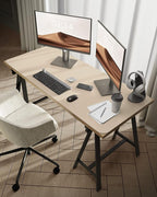 YSAGi Leather Desk Protector, Office Mat, Large Mouse Mat, Non-Slip PU Leather Blotter, Laptop Pad, Waterproof Writing Pad for Office and Home (Eggshell, 47.2" x 23.6")