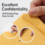 SUNEE 9x12 Envelopes Self-Seal Catalog Mailing Envelopes -250 Count, Ultra Strong Quick-Seal, 9x12 inch Brown Kraft Manila Envelopes Security Envelopes