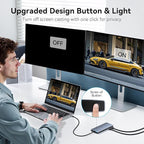 USB C Docking Station Dual Monitor for Dell HP, Laptop Docking Station 3 Monitors 15-in-1 USB C Hub Dock with Dual 4K HDMI+8K DP +VGA+6USB Ports+PD+Ethernet+SD/TF+Audio,USBC Adapter Dongle for Lenovo