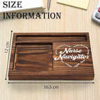 Nurse Navigator Gift Sticky Note Holder Wooden, Thank You Gifts for Nurse Navigator Nursing National Nurses Week, Appreciation Gifts for Healthcare Patient Care Self-Stick Note Pad Holders TZP36