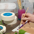 Spartan Industrial - 2" X 60 yd Wide Masking Tape for Painting, Drafting, Labeling, and More - 12 Home and Office Tape Rolls, 5.5 Mil