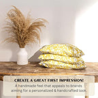 12x15.5 Poly Mailer Envelopes 100 Pcs Large-Sized Colored Designer Shipping Bags For Clothing Cute Mailers Unpadded Self-Sealing Packaging Recyclable Eco-Friendly (Yellow Floral) Mini Wander