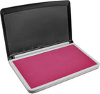 MaxMark Large Premium Pink Ink Stamp Pad - 3.5" x 6.25" - Quality Felt Pad