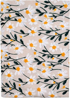 BLBMH A5 Book Covers for Paperbacks Book Cover for Privacy Fit for 5.5x8.3 inch Adjustable Book Sleeve Cover for A5 Diary Notebook Fabric Softcover Protector for Women Over 15 - Daisy 2