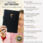 Journal for Men- Undated Daily, Weekly & Monthly Planner with Budget Section | A 12 Month Journey to Increase Productivity & Happiness | Life Organizer & Gratitude Journal - Horizontal Format