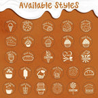 Custom Loyalty Card Personalized Self Inking Reward Food Stamp, Small Round Rubber