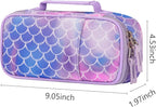 Choco Mocha Mermaid Pencil Case for Girls, Soft Pencil Case Kids Pencils Pouch for Kindergarten Girls,Purple
