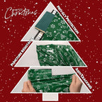 Christmas Poly Mailer - 14.5x19 Inch, 50 Waterproof Tear-Resistant Self-Seal Bags - Green Merry Christmas