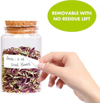 500 Blank Removable Freezer Labels Water Oil Resistant with Perforation Line for Food Containers Jars Pantry Organization