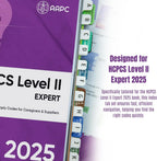 Index Tabs for HCPCS Level II Expert 2025 (AAPC Version), Laminated and Color-Coded HCPCS 2025 Book Tabs, with Clear Alignment Guide and Bookmark (Book NOT Included)