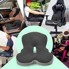 Buttocks Cushion for Office Chair Memory Foam Seat Pad for Butt Support Tailbone Relief Ergonomic Chair Cushion for Home Car Travel or Work (Army Green)