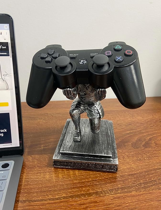 Magnetic Knight Pen Holder Knight Statue Pen Holder for Desk Organizers Resin Pencil Holder as Gift with Sword Letter Opener for Office Home Desk