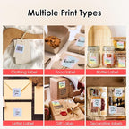 HuiJuKeJi 3 Rolls Thermal Square Label Paper,1.96 "x1.96 Gradient Label Maker Sticker for Phomemo M220/M200/M221/M110 Printer,Multi-Purpose Self-Adhesive Waterproof Labels for Barcode,DIY,Logo,Thanks