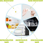 1000 Blank Removable Freezer Labels Water Oil Resistant with Perforation Line for Food Containers Jars Pantry Organization (Each Measures 1” x 2”)