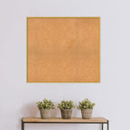 Amanti Art Natural Cork Board for Wall, 35x39 Vision Board with White Frame, Oversize Corkboard Office Decor for Home Organization, Modern Corkboard Pinboard to Display Items for Home Organization in