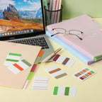 Mr. Pen- Sticky Index Tabs, 500 Pcs, 21 Sets, Colorful Sticky Tabs for Notebooks, Page Markers, Page Tabs for Binders, Page Tabs Sticky Tabs for Books, Notebook Tabs, Book Sticky Tabs for Notebooks