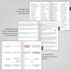 Legend Planner PRO – Deluxe Weekly & Monthly Life Planner to Increase Productivity and Hit Your Goals. Time Management Organizer Notebook – Undated – 7 x 10" Hardcover + Stickers – Mystic Gray