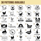 Custom Egg Stamp Personalized Egg Stamps for Fresh Eggs with Your Text & Design for Farm Branding Backyard Eggs