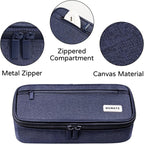 WEMATE Pencil Case, Large Storage Organizer for Stationery, Back - to - School Essential, Teacher Must - have, Big Pencil Pouch, Marker Case School Supplies for College & High School