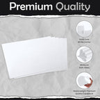 Sanzix 120 Pack Printable Blank Business Cards 2" x 3.5" White Heavyweight Cardstock 80 Lbs 220 GSM