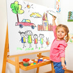 2 Pack 36" x 48" Trifold Poster Board for Presentation, White Corrugated Cardboard Large Tri Fold Poster Board for Science Fair, Office & School Projects, Photo Displays, Exhibitions Event