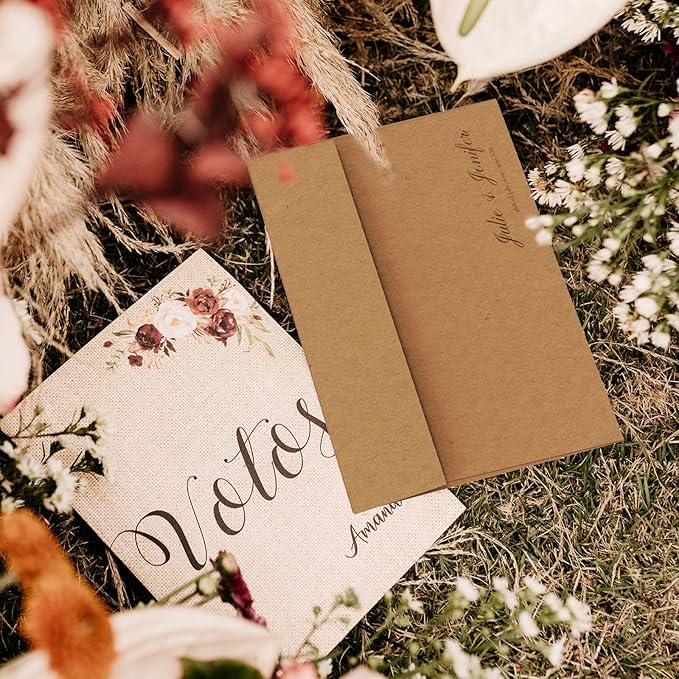 A7 Brown Kraft Envelopes Self Seal 100 Pack 120 GSM，Goefun Printable 5x7 Envelopes for Invitation, Mailing, Weddings, Business, Birthday, Photos, Documents and DIY Cards